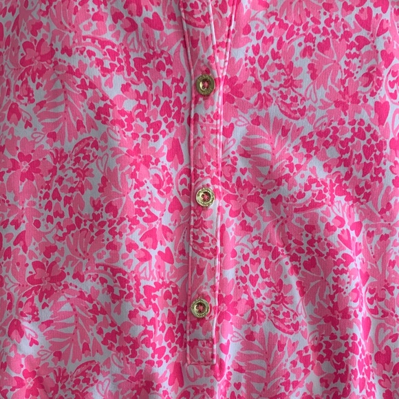 Lilly Pulitzer Pink Patterned Jorgie Romper - Picture 4 of 6